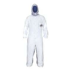 SAS® 6940 Moonsuit Coveralls, 3X-Large, Nylon Front/Cotton Back, Elastic Waist, Full Pullover Hood