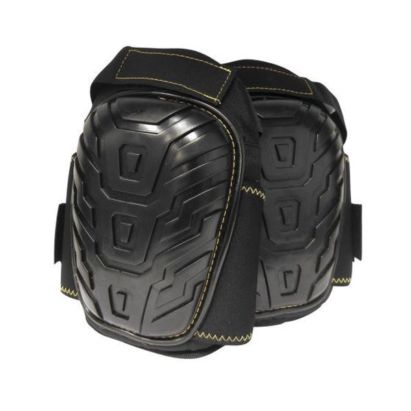 SAS Safety Corp. 7105 Deluxe Knee Pad, 1/2 in THK, Gel Injected Structural Foam, Black