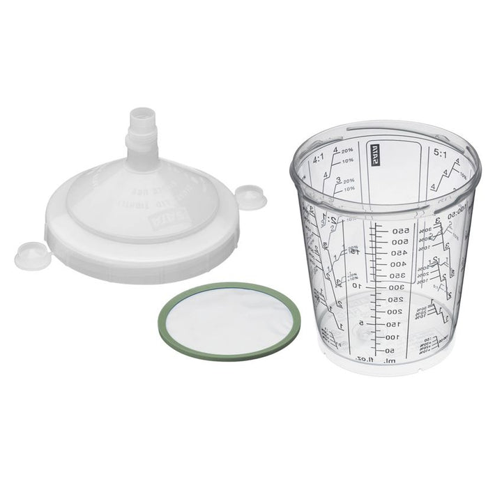 SATA 06 l disposable cup with lid and filter - 200 , flat