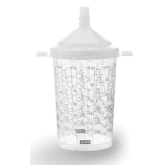 SATA RPS 1010404 Multi-Purpose Disposable Cup with Lid and Filter, 0.3 L, Use With: SATAjet 5000 B