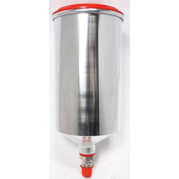SATA 1013440 Threaded Gravity Flow Cup, 1 L Capacity, Aluminum, Use With: Gravity Feed Spray Guns