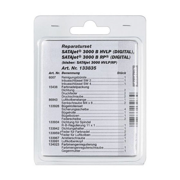 SATA 133835 Repair Kit, Use With: SATAjet 3000 HVLP Spray Gun