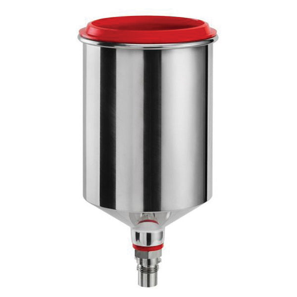 SATA 137729 Reusable Gravity Flow Cup, 0.75 L Capacity, Aluminum, Use With: SATAminijet 4400B Spray