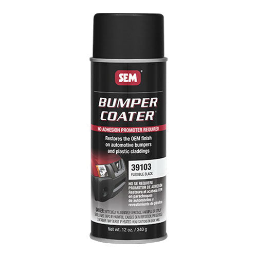 Bumper Coater™ 39103 Flexible Bumper Coater, 16 oz Aerosol Can, Black, 10 sq-ft at 1 mil DFT Coverage