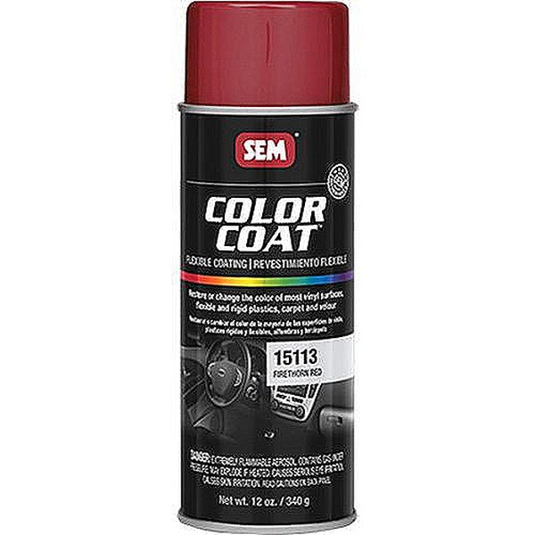 Color Coat™ 15113 Flexible Coating, 16 oz Aerosol Can, Firethorn Red, 24 hr Curing, Aerosol