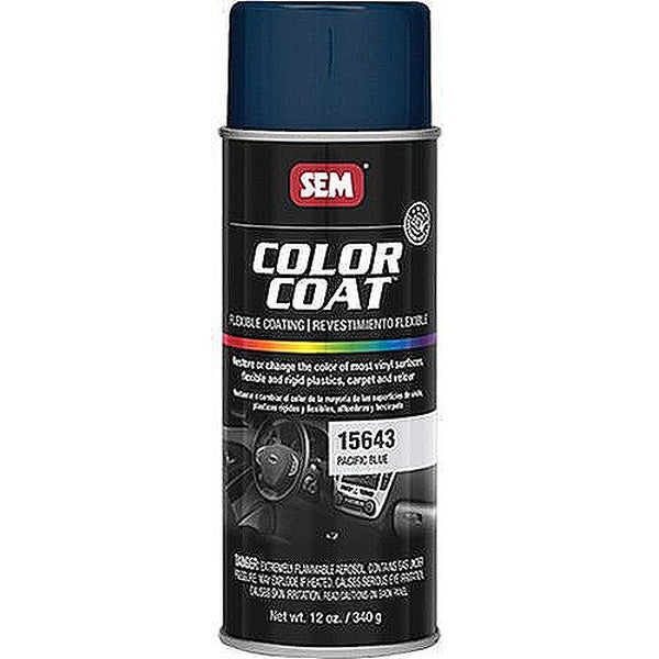 Color Coat™ 15643 Flexible Coating, 16 oz Aerosol Can, Pacific Blue, 24 hr Curing, Aerosol