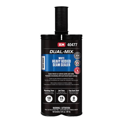 SEM 40477 Dual-Mix Heavy Bodied Seam Sealer 7 oz White Cartridge