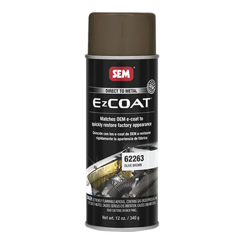 EZ Coat™ 62263 Direct-To-Metal Coating, 16 oz, Olive Brown, 13 sq-ft at 1 mil DFT Coverage, 30 min Dry Curing