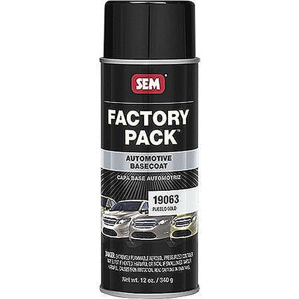 Factory Pack™ 19063 Automotive Basecoat, 16 oz Aerosol Can, Pueblo Gold, RTU Mixing