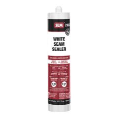 SEM® 29362 2900 1-Component Seam Sealer, 10.1 fl-oz Tube, Liquid, White, 1K Component, 24 hr at 70 deg F Curing