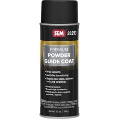 SEM® 38253 Premium Powder Guide Coat, 16 oz Aerosol Can, Black, Aerosol