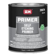 SEM® 39674 Self-Etching Primer, 1 qt Round Can, Black, 306.7 g/L VOC