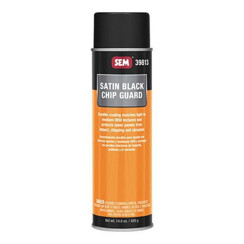 SEM® 39813 Chip Guard, 20 oz Aerosol Can, Satin Black, Fine-Medium Texture