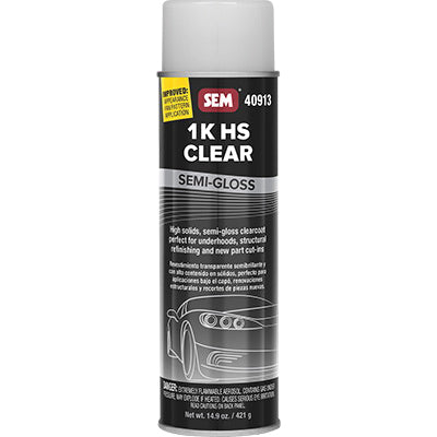SEM 40913 1K Clear Semi-Gloss High Solids 20 oz Aerosol