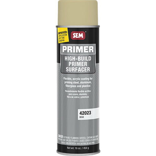 SEM® 42023 High Build Primer Surfacer, 20 oz Aerosol Can, Beige, 11 sq-ft at 2 mil DFT Coverage