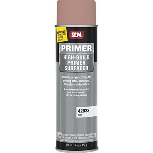 SEM® 42033 High Build Primer Surfacer, 20 oz Aerosol Can, Rose, 11 sq-ft at 2 mil DFT Coverage