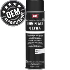 SEM® Trim Black Ultra 49133 Trim Paint, 20 oz Aerosol Can, Matte