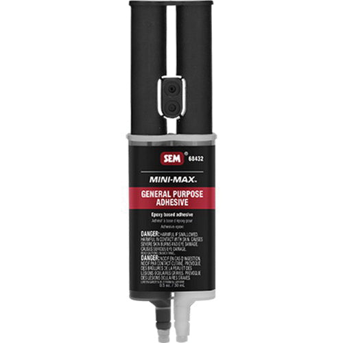 SEM MINI-MAX 68432 2-Component Adhesive, 1 oz Cartridge, Liquid, Black