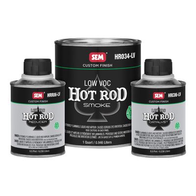 SEM HR040-LV Low VOC Hot Rod Color 1.5 Quart Kit, Can, White, 4:1:1 Mixing