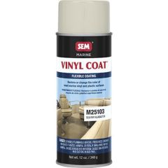 SEM® Vinyl Coat™ M25103 Flexible Coating, 16 oz Aerosol Can, Sea Ray Alabaster, 24 hr Curing, Aerosol