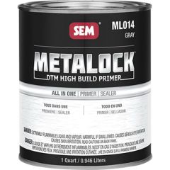 SEM® Metalock™ ML014 DTM High Build Primer, 1 qt Can, Gray, 4:1 Mixing, 325 sq-ft/gal Coverage
