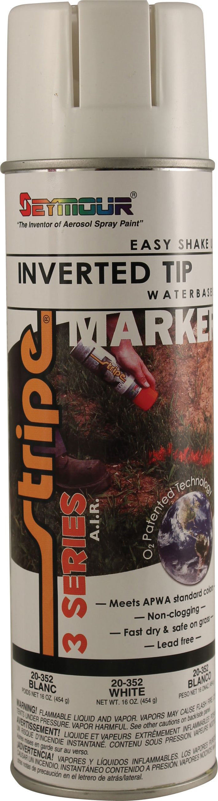 Seymour Paints Stripe 3-Series Inverted Ground Marking Paint, White
