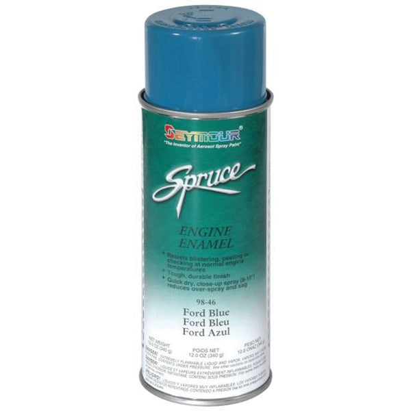 Seymour Paints Spruce 98-46 Fast Dry Engine Enamel Spray Paint, 16 fl-oz Aerosol Can, Ford Blue, 15
