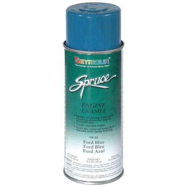 Seymour Paints Spruce 98-46 Fast Dry Engine Enamel Spray Paint, 16 fl-oz Aerosol Can, Ford Blue, 15