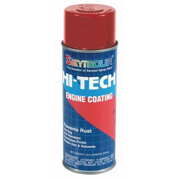 Seymour Paints Hi-Tech EN-59 Engine Enamel Spray Paint, 16 fl-oz Aerosol Can, GM Red, 15 sq-ft Cover