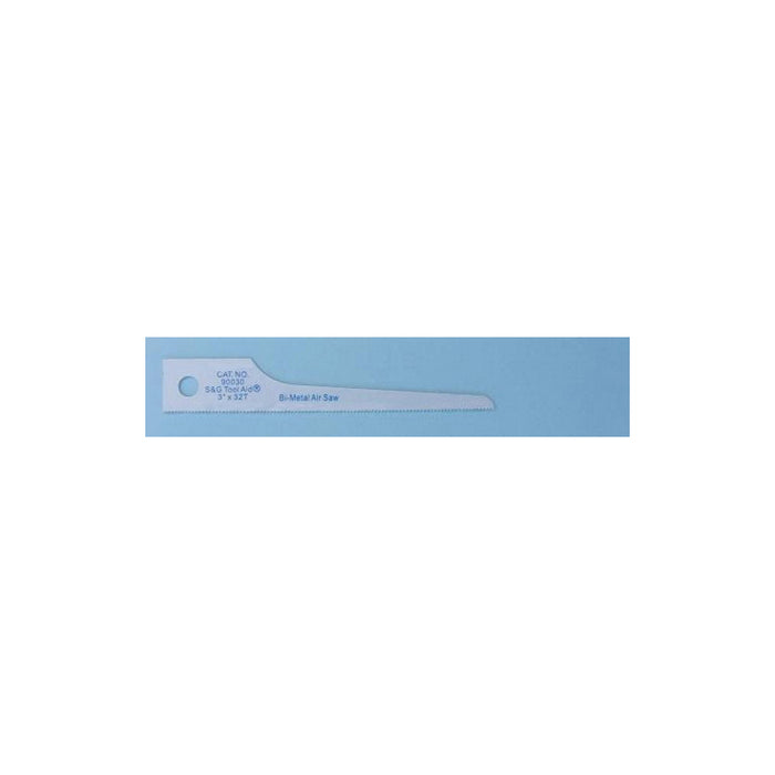 S & G Tool Aid Corp. AID 90030 Scroll Reciprocating Air Saw Blade, 32 TPI, 3 in L, Bi-Metal