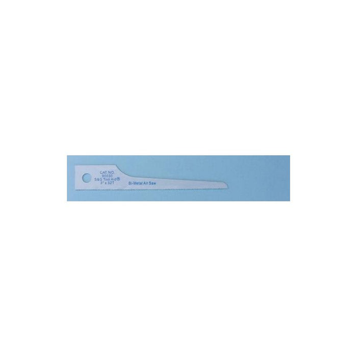 S & G Tool Aid AID 90030 Scroll Reciprocating Air Saw Blade, 32 TPI, 3 in L, Bi-Metal