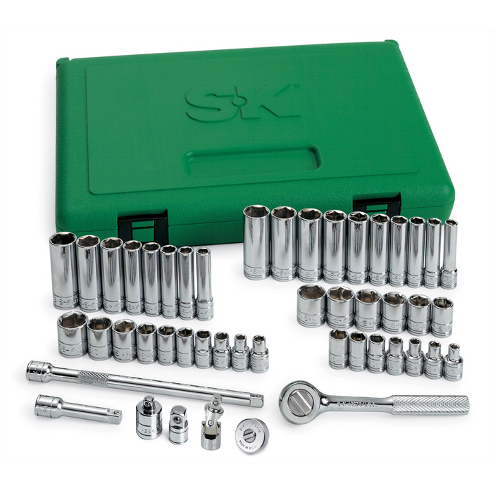 SK Hand Tools Pc. 1/4" Drive 6Pt Fr/Mt Socket Set W/Added Pieces