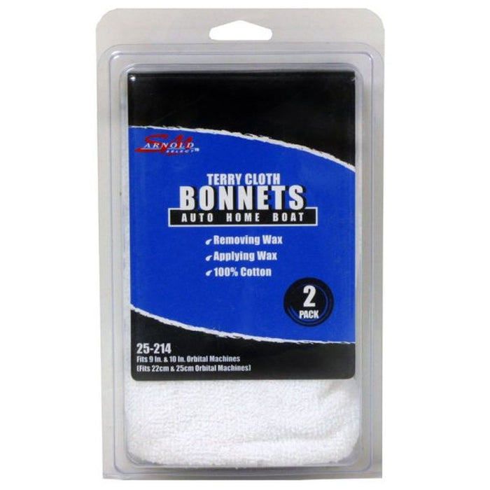 S.M. Arnold CLOTH BONNETS 2/PK;9"-10"