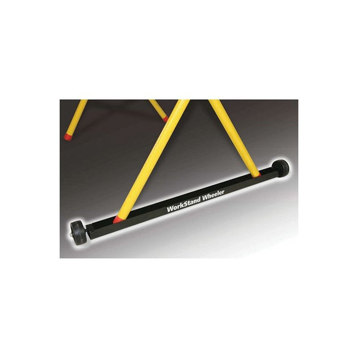 Steck Manufacturing 35756 Self-Regulating Work Stand Wheeler, 32 in W x 1-1/2 in D, Steel Channel — view 2