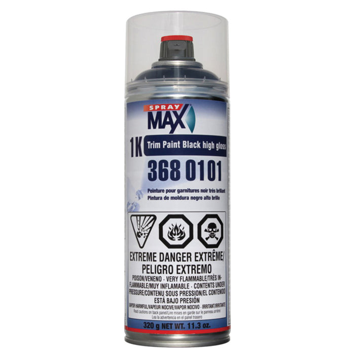 SprayMax, Peter Kwasny, Inc Trim Paint Gloss Black — 11.3
