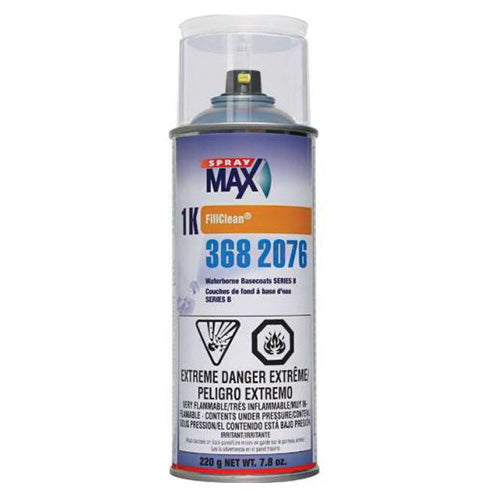 SprayMax® FillClean® 3682076 Series B Waterborne Basecoat, 7.8 oz Aerosol Can, Clear
