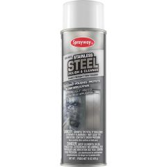 Sprayway® SW841 Stainless Steel Polish and Cleaner, 20 oz Can, Colorless, Spray Aerosol