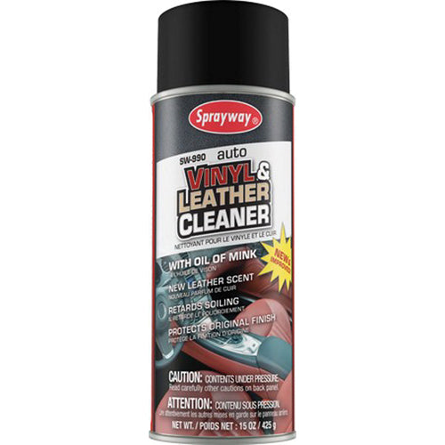 Sprayway, Inc. Sprayway SW990 Vinyl Leather Cleaner, 16 oz Can, Hazy White, Liquid