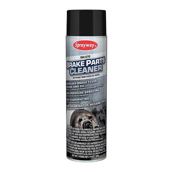 Sprayway, Inc. Brake Parts Cleaner, 14 Oz, Aerosol Can, Colorless, Solvent