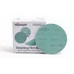 Sunmight Film 01006 Open Coated Grip Disc, 8 in, P80 Grit, Premium Aluminum Oxide, Velcro Attachment