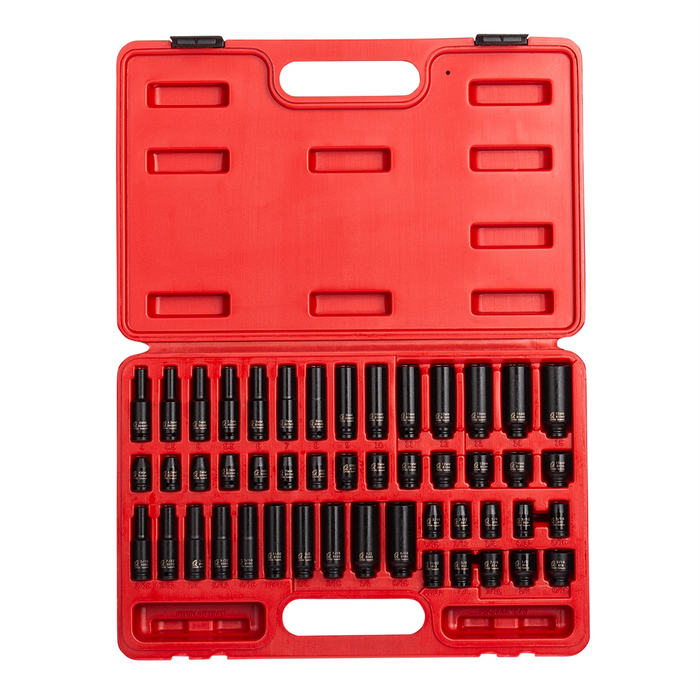 Sunex Tools 48-Piece 1/4 in. Drive, Impact Socket