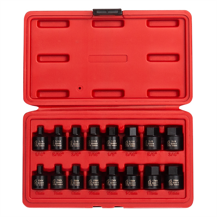 Sunex Tools 16-Piece 3/8 in. Drive Stubby Impact