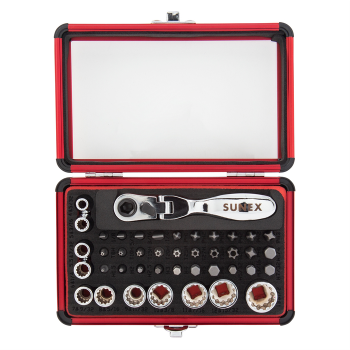 Sunex Tools 44-Piece Mini 1/4 in. Drive Dual Flex