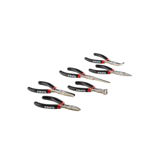 Sunex Tools 6 Piece Mini Pliers Set in Storage Tray