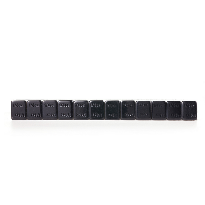 Tire Mechanic's Resource .25oz Segment Standard Profile Black Steel Tape Wheel Weights (48 strips)
