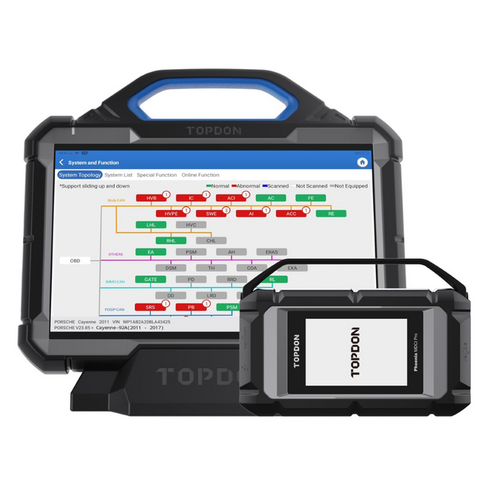 Topdon Phoenix Max - 13.3" OE-Level Scan Tool, Docking Station, Cloud-Based Programming