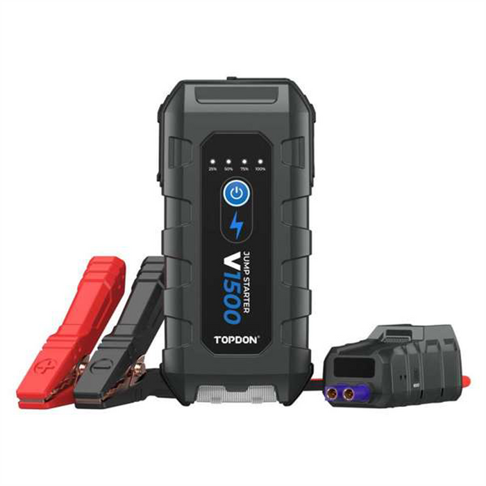 Topdon - 1500A Jump Starter & Booster, Power Bank & Flashlight