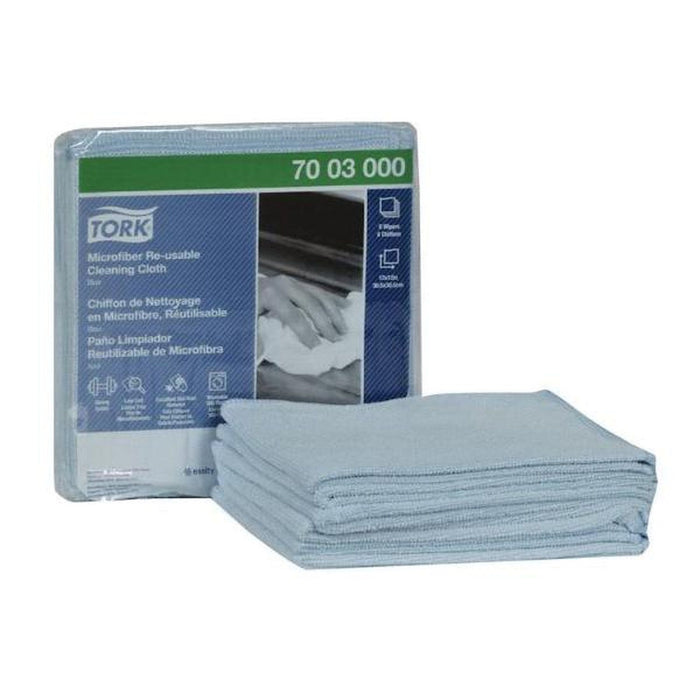 Tork / SCA Tissue Microfiber Clning Clth Blue 8/6