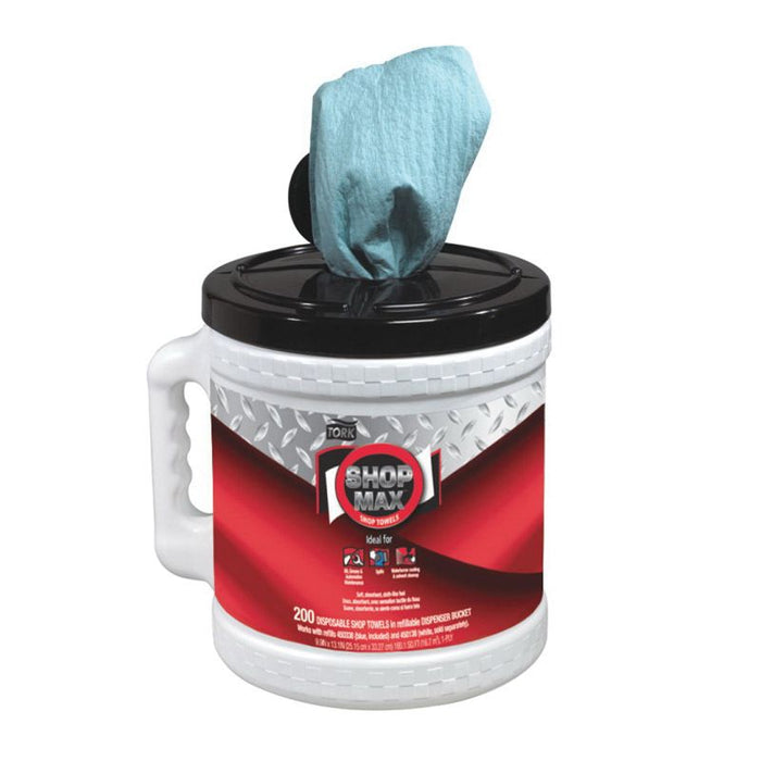 Tork / SCA Tissue Tork ShopMax 450340 Centerfeed Dry Wipe, 218.33 ft L x 9.9 in W Roll, 200, Paper/D