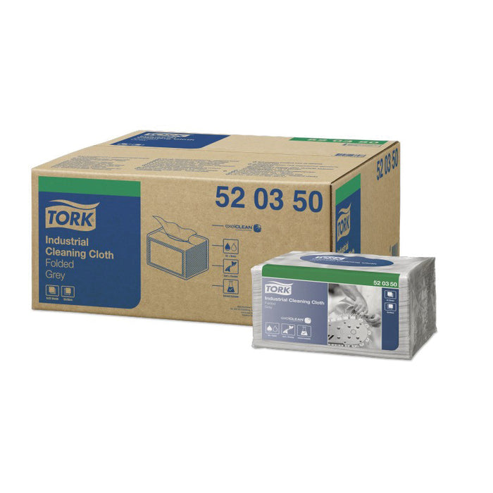 Tork / SCA Tissue Tork 520350 Industrial Cleaning Cloth, 15.16 in L x 15.16 in W, 55, Cellulose/Synt